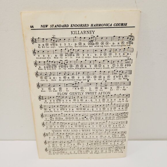 Vtg 1925-1954 Chicago Print New Standard Harmonica Instruction Song Book M-110 - Picture 6 of 7